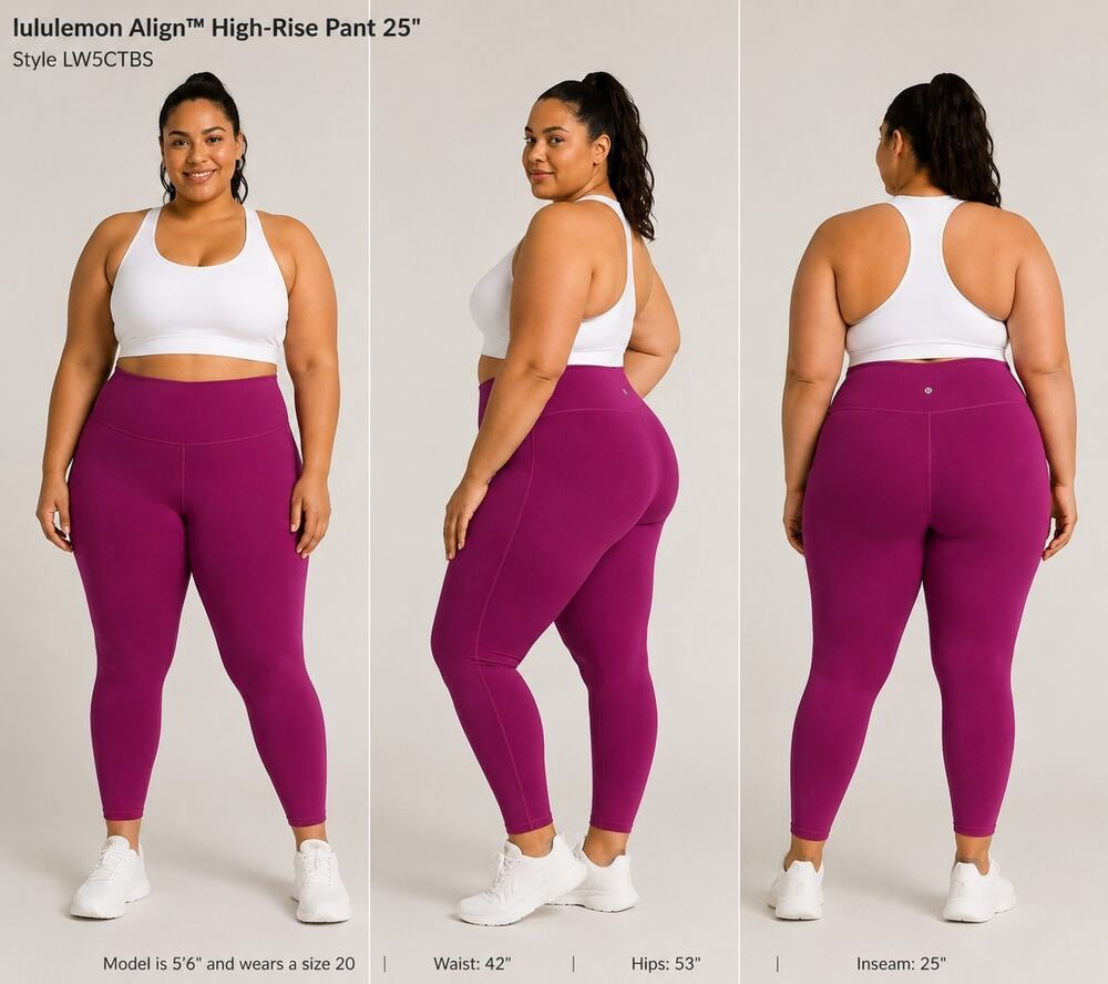 Lululemon Leggings Capri Women’s Align High Rise LW5CTBS Magenta Sz 20